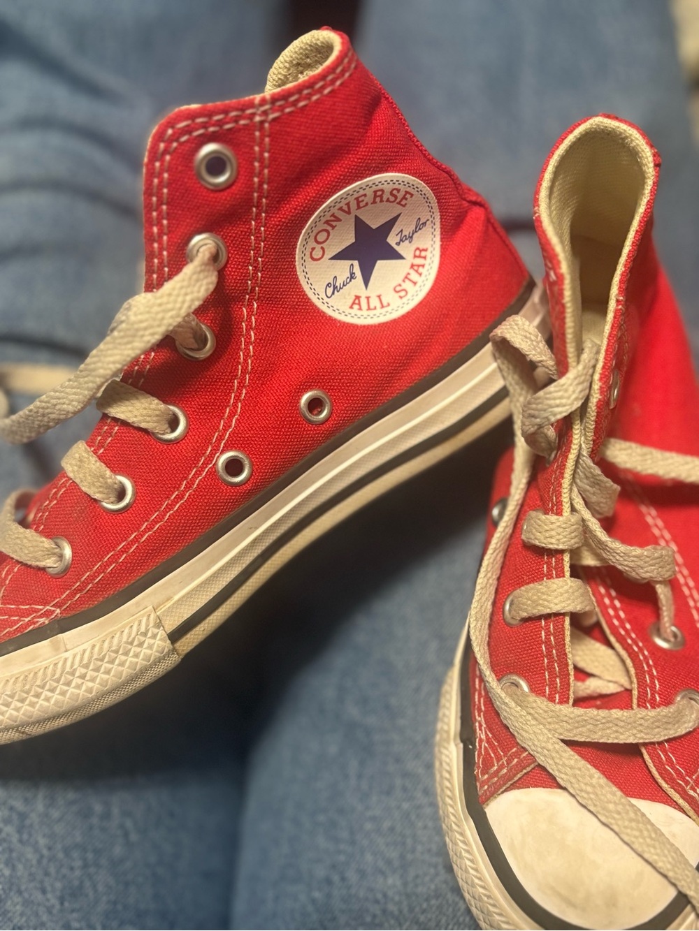 Vans Kids' High-Top Sneakers - Red